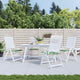 Coussins de chaise vidaxl 4 pcs motifs de feuilles 40x40x3 cm tissu