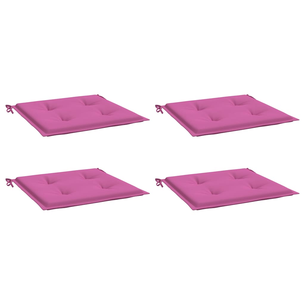 Coussins de chaise de jardin vidaxl 4 ST 40x40x3 cm tissu rose