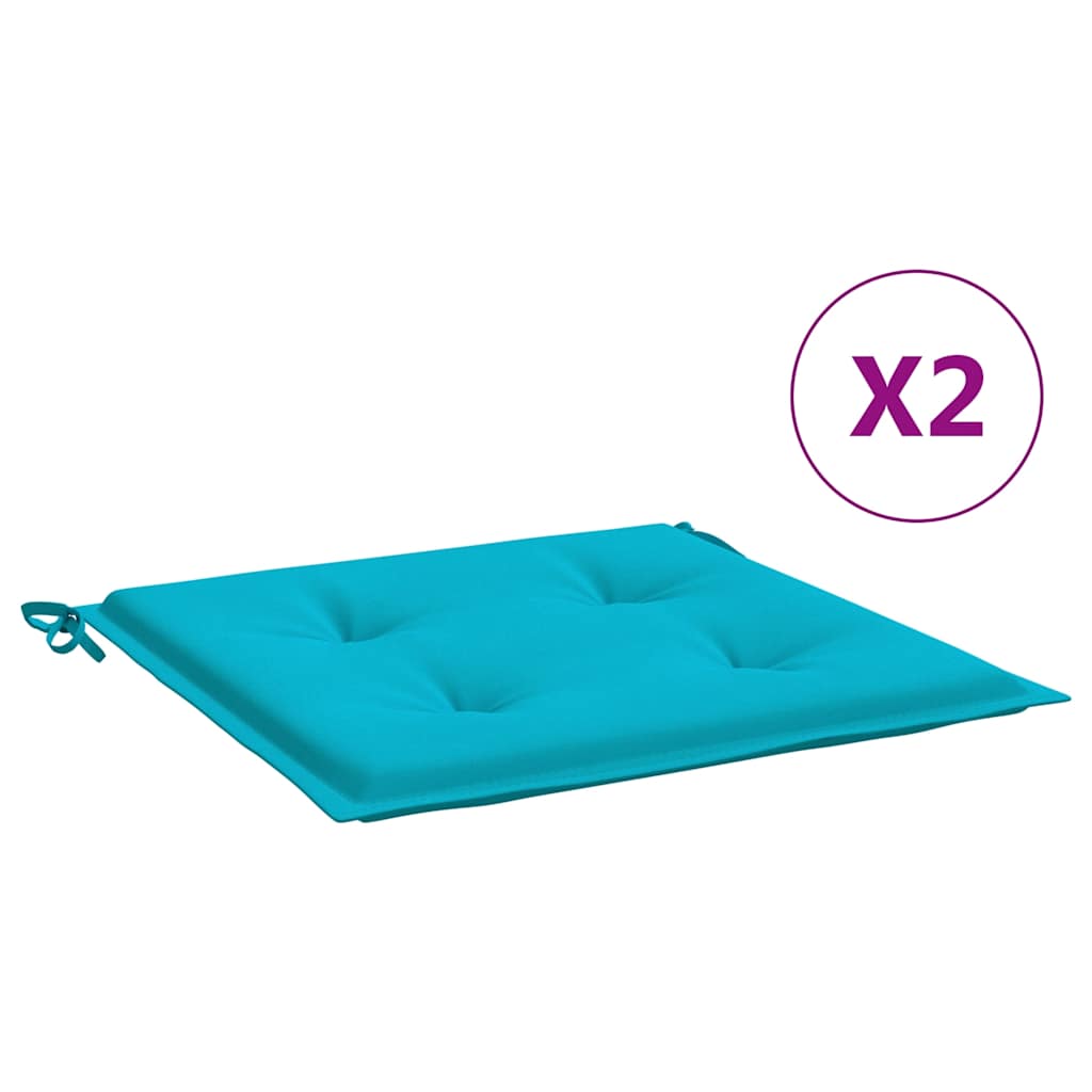 Vidaxl Garden Chair Cushions 2 ST 40X40X3 CM TUINS TURQUISE
