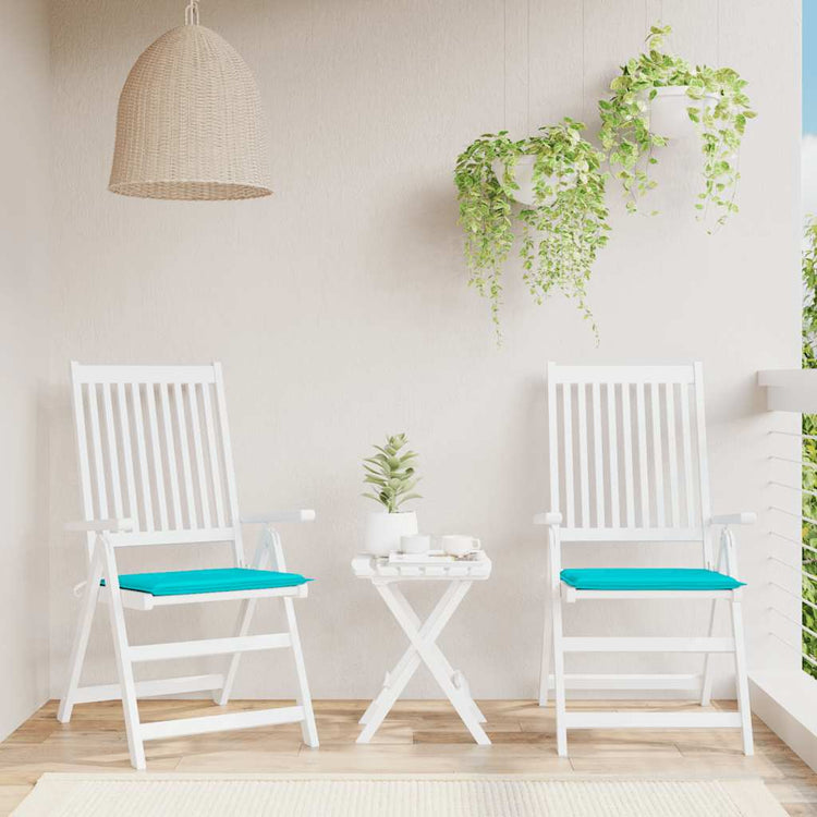 Vidaxl Garden Chair Cushions 2 ST 40X40X3 CM TUINS TURQUISE