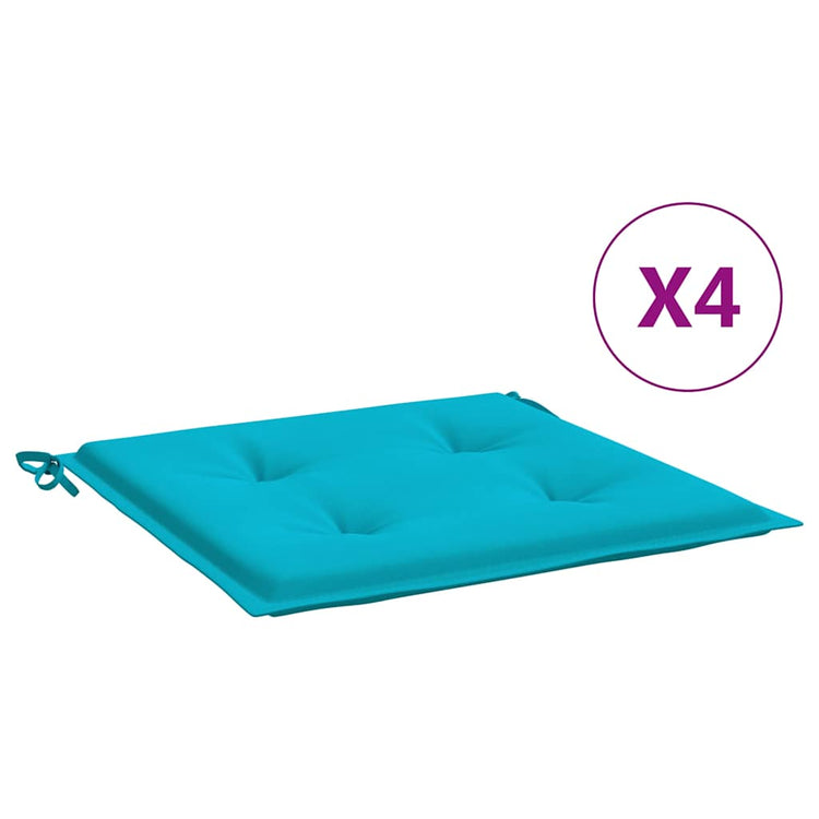 Vidaxl Garden Chair Cushions 4 ST 40X40X3 CM TUINS TURQUISE