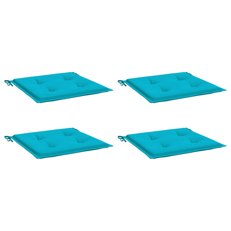 Vidaxl Garden Chair Cushions 4 ST 40X40X3 CM TUINS TURQUISE