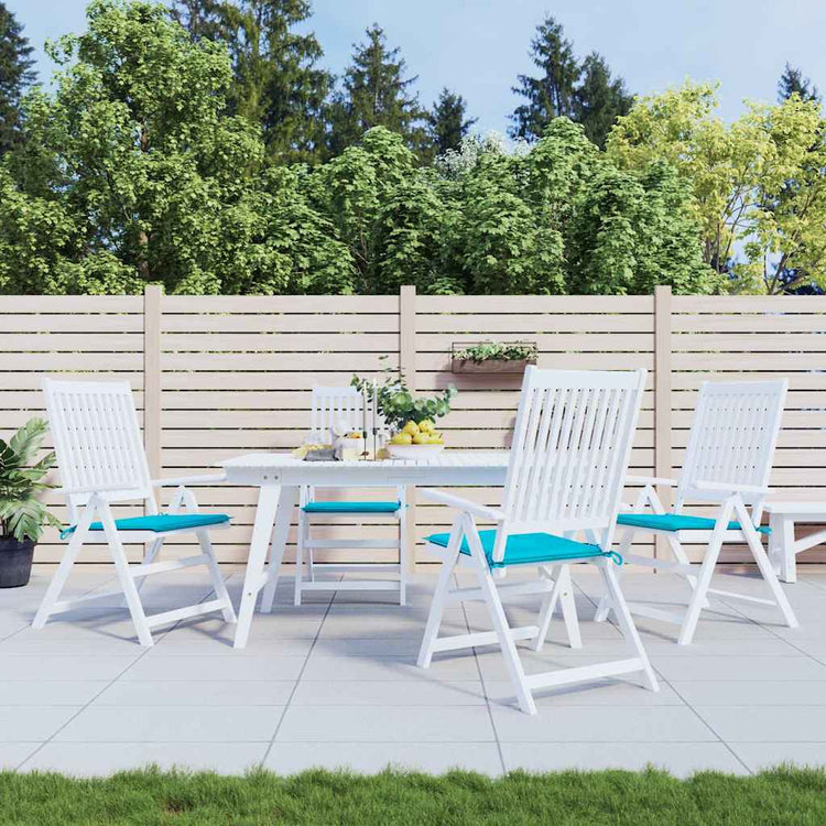 Vidaxl Garden Chair Cushions 4 ST 40X40X3 CM TUINS TURQUISE