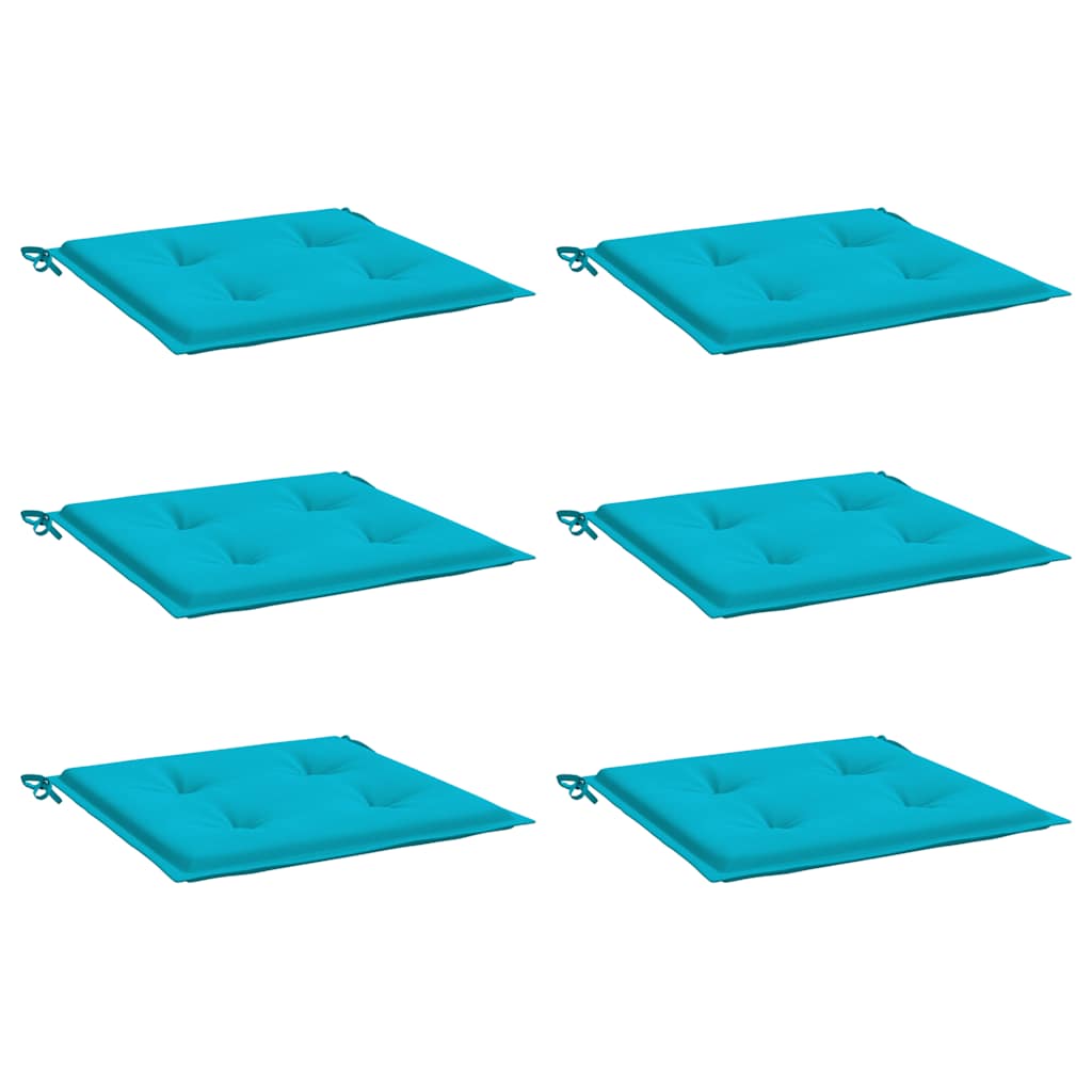 Vidaxl Garden Chair Cushions 6 PCS 40x40x3 cm TURNIE TURQUISE