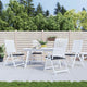 Coussins de chaise de jardin vidaxl 4 stedcarn motif 50x50x3 cm tissu noir