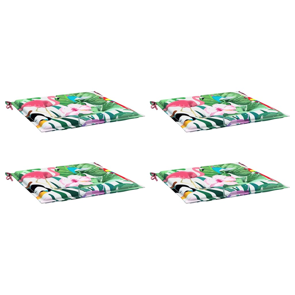 Coussins de chaise de jardin vidaxl 4 st 50x50x3 cm
