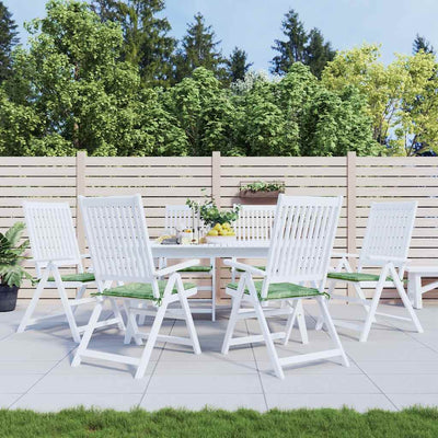 Coussins de chaise vidaxl 6 pcs motifs de feuilles 50x50x3 cm tissu