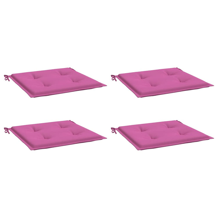 Coussins de chaise de jardin vidaxl 4 ST 50x50x3 cm tissu rose