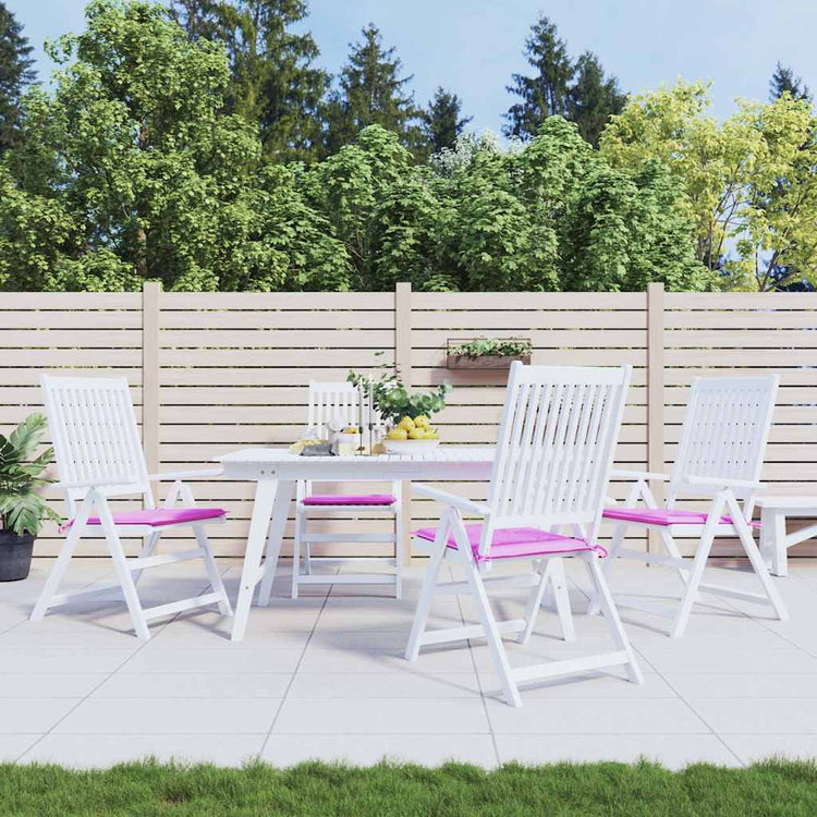 Coussins de chaise de jardin vidaxl 4 ST 50x50x3 cm tissu rose