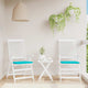 Vidaxl Garden Chair Cushions 2 ST 50X50X3 CM TUINE TURQUISE