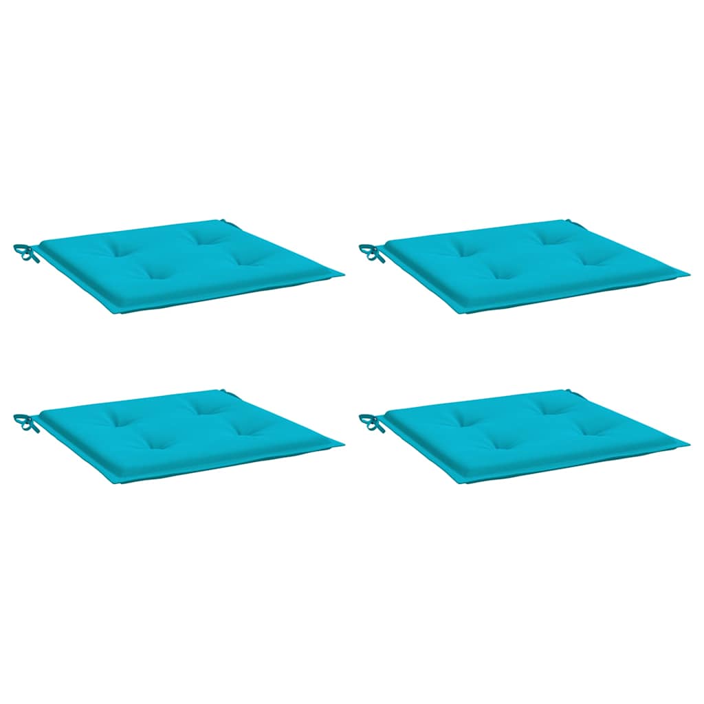 Vidaxl Garden Chair Cushions 4 ST 50X50X3 CM TURQUISE