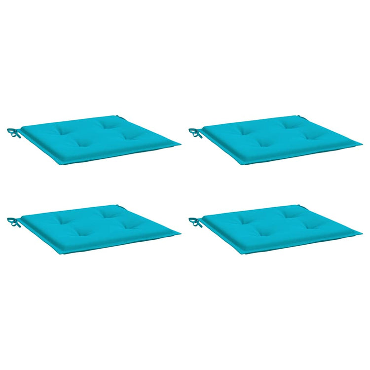 Vidaxl Garden Chair Cushions 4 ST 50X50X3 CM TURQUISE