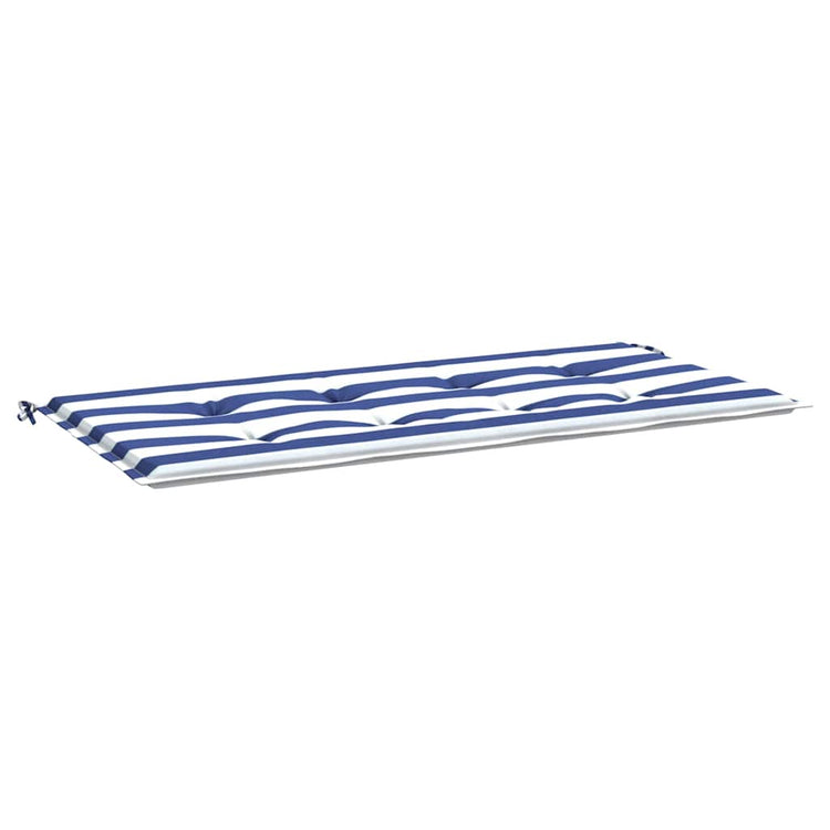 Vidaxl Garden Banc Cushion Striped 100x50x3 cm Oxford Fabric blanc and Bleu