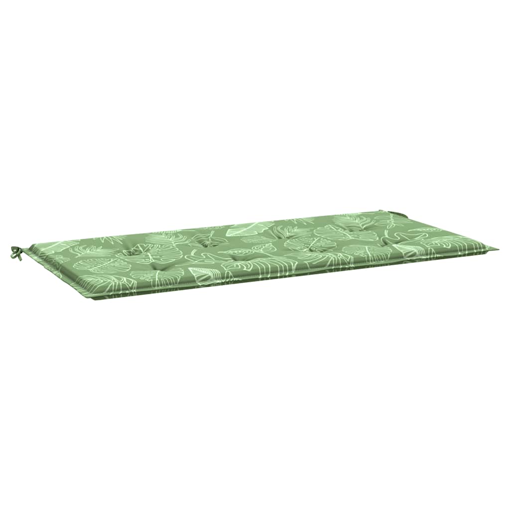 Vidaxl Garden Banc Cushion 100x50x3 cm Oxford Fabric Leaf motif