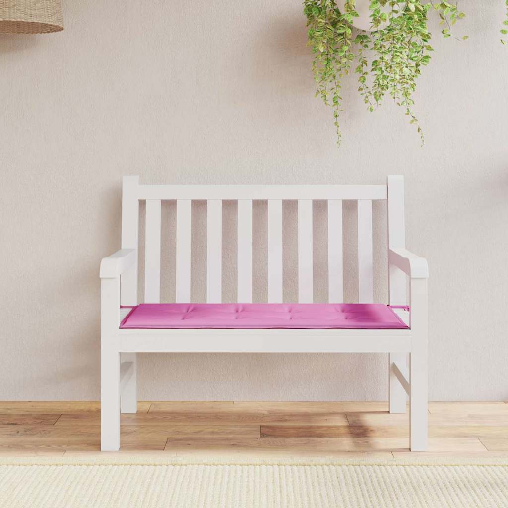 VidaXL coussin de chaise uni rose 100 x 50 x 3 cm tissu oxford