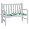 Vidaxl jardin banc coussin 120x50x3 cm motif de feuille de tissu oxford
