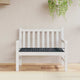 Vidaxl Garden Banc Cushion Checker Match 120x50x3 cm Oxford tissu noir