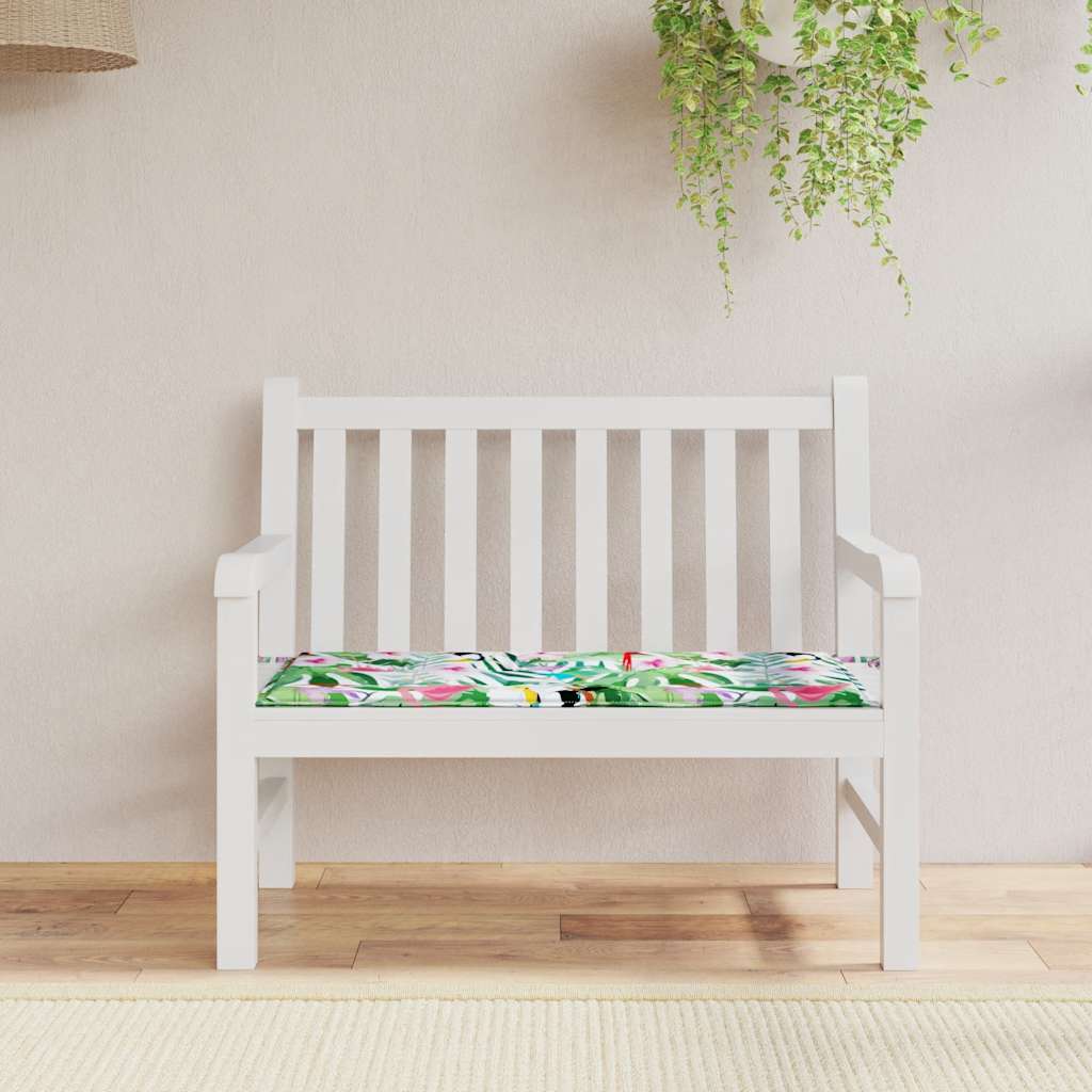 Vidaxl jardin banc coussin 120x50x3 cm tissu oxford multi-colorant