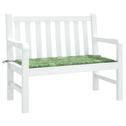Vidaxl jardin banc coussin 120x50x3 cm motif de feuille de tissu oxford - afbeelding 3