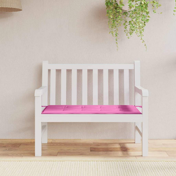 VidaXL coussin de chaise uni rose 120 x 50 x 3 cm tissu oxford