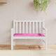 VidaXL coussin de chaise uni rose 120 x 50 x 3 cm tissu oxford