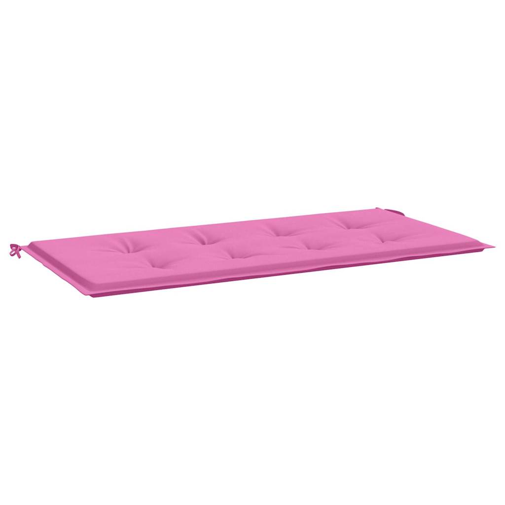 VidaXL coussin de chaise uni rose 120 x 50 x 3 cm tissu oxford