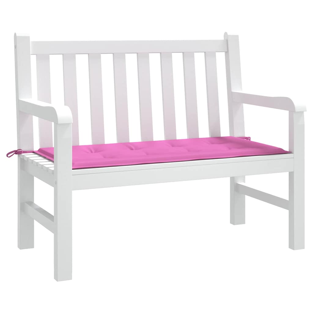 VidaXL coussin de chaise uni rose 120 x 50 x 3 cm tissu oxford
