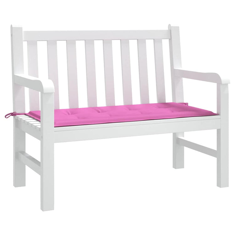 VidaXL coussin de chaise uni rose 120 x 50 x 3 cm tissu oxford