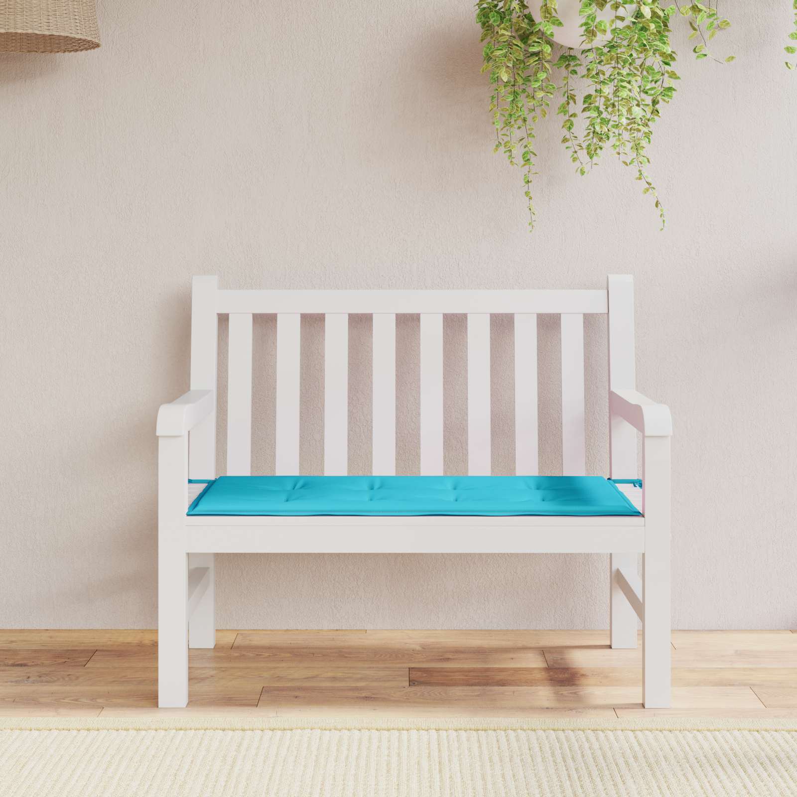 Vidaxx coussin de canapé uni turquoise 120 x 50 x 3 cm tissu oxford