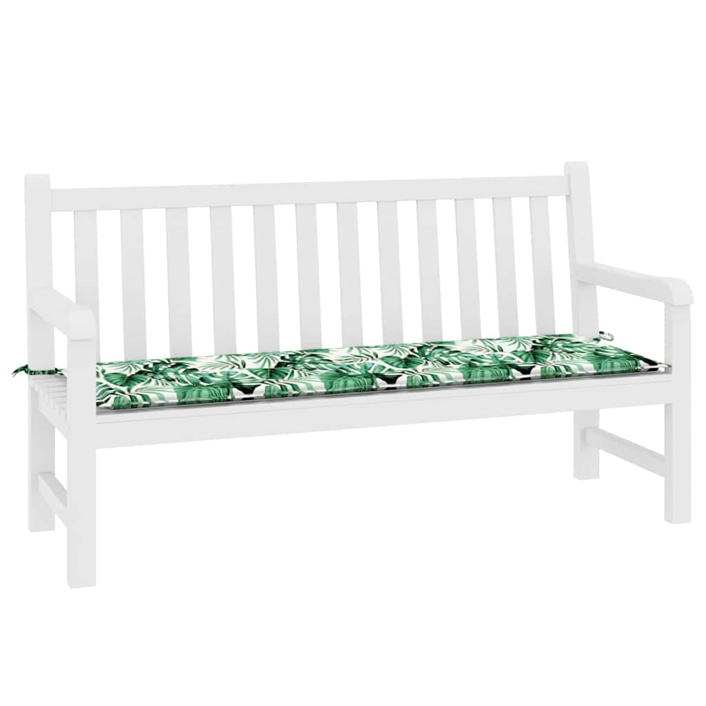 VidaXL coussin de canapé motif feuille 150 x 50 x 3 cm tissu oxford