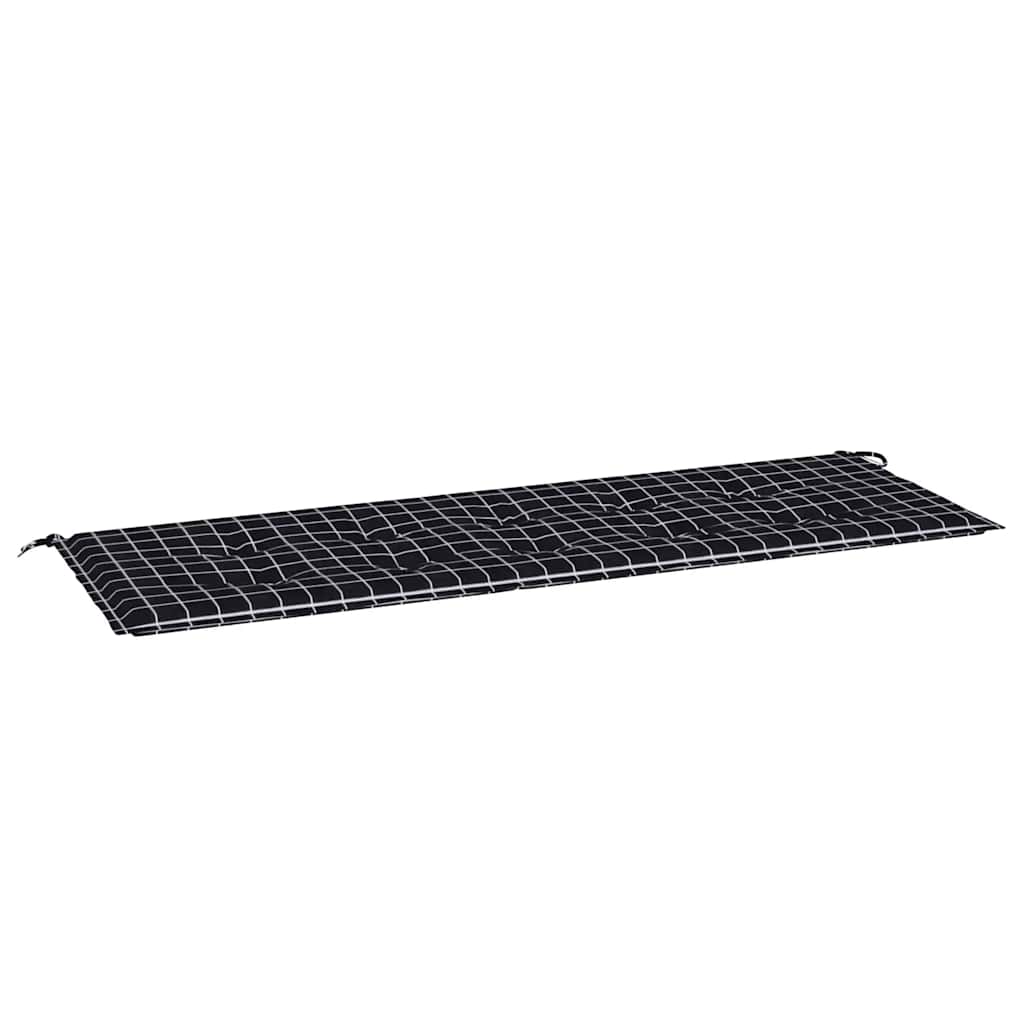 Vidaxl Garden Banc Cushion Match Diamond 150x50x3 cm Oxford tissu noir