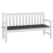 Vidaxl Garden Banc Cushion Match Diamond 150x50x3 cm Oxford tissu noir - afbeelding 3
