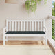 Vidaxl Garden Banc Cushion Match Diamond 150x50x3 cm Oxford tissu noir