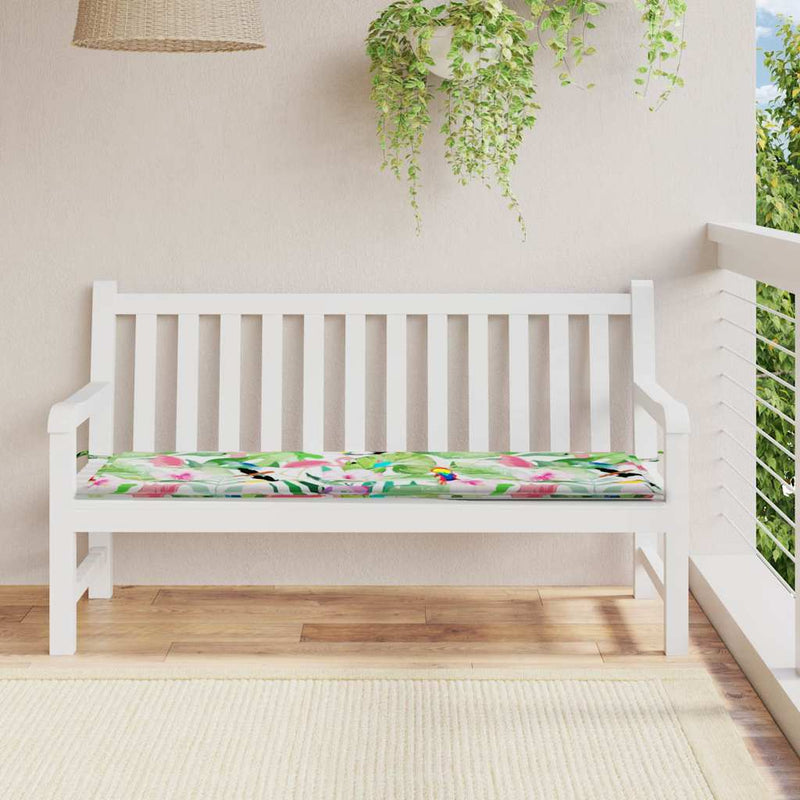 Vidaxl jardin banc coussin 150x50x3 cm tissu oxford multi-colorant