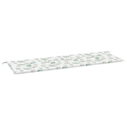 Vidaxl jardin banc coussin 150x50x3 cm motif de feuille de tissu oxford - afbeelding 2