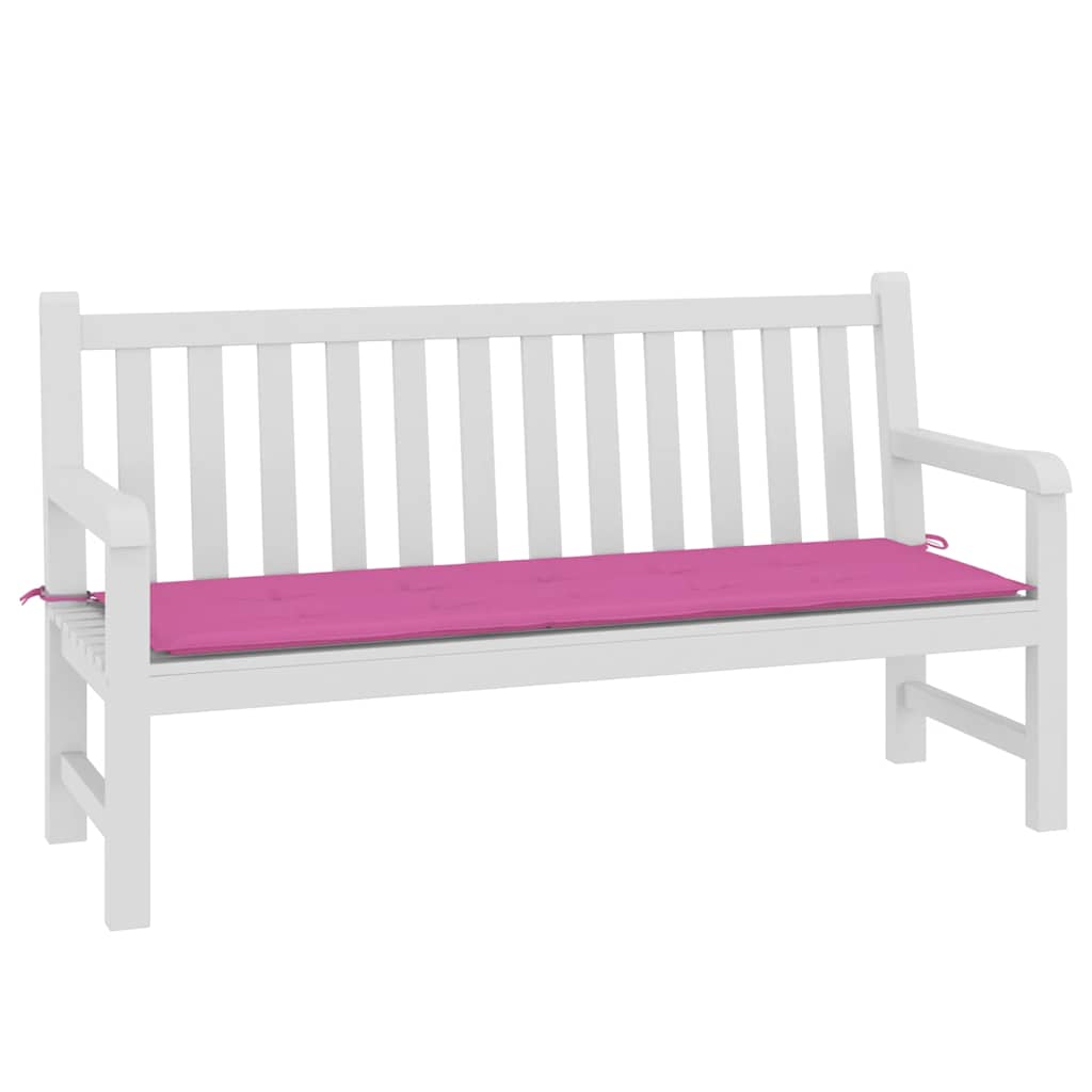 Vidaxl jardin banc coussin 150x50x3 cm oxford tissu rose
