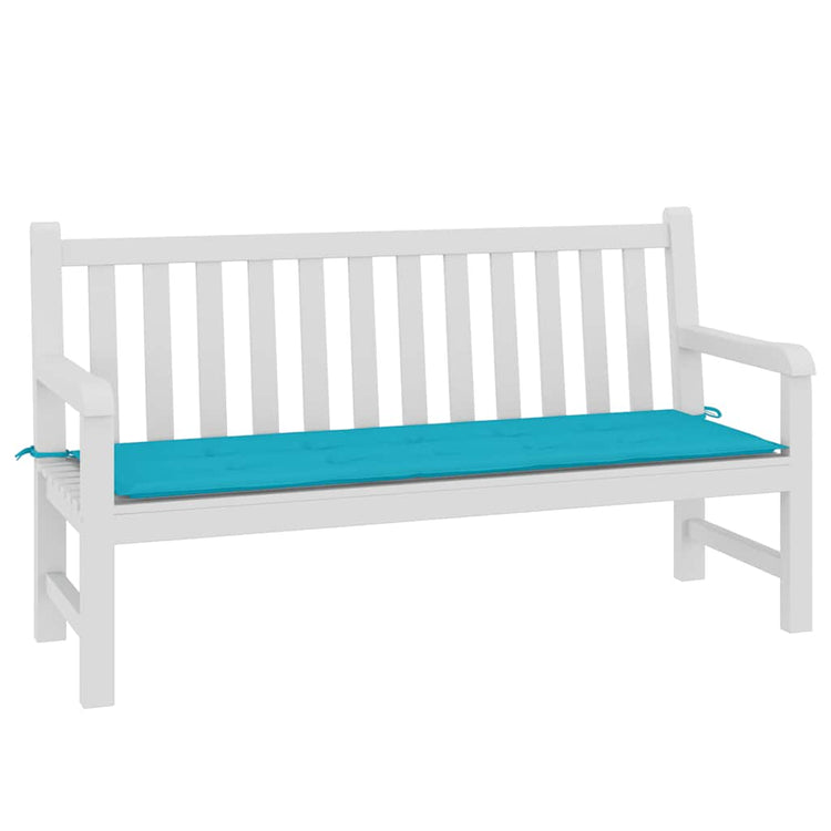 Vidaxl Garden Banc Cushion 150x50x3 cm Oxford tissu turquoise