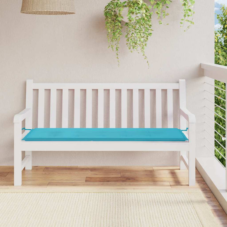 Vidaxl Garden Banc Cushion 150x50x3 cm Oxford tissu turquoise