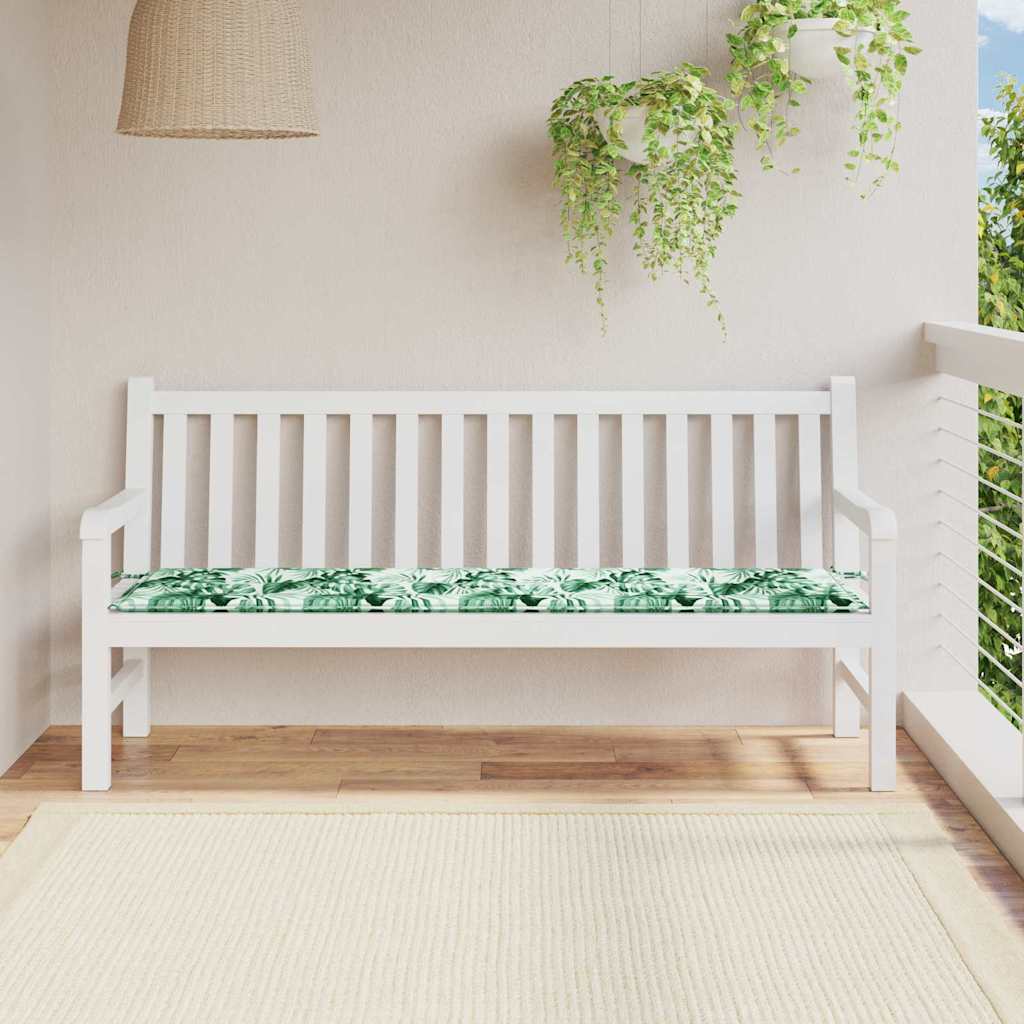 VidaXL coussin de canapé motif feuille 150 x 50 x 3 cm tissu oxford