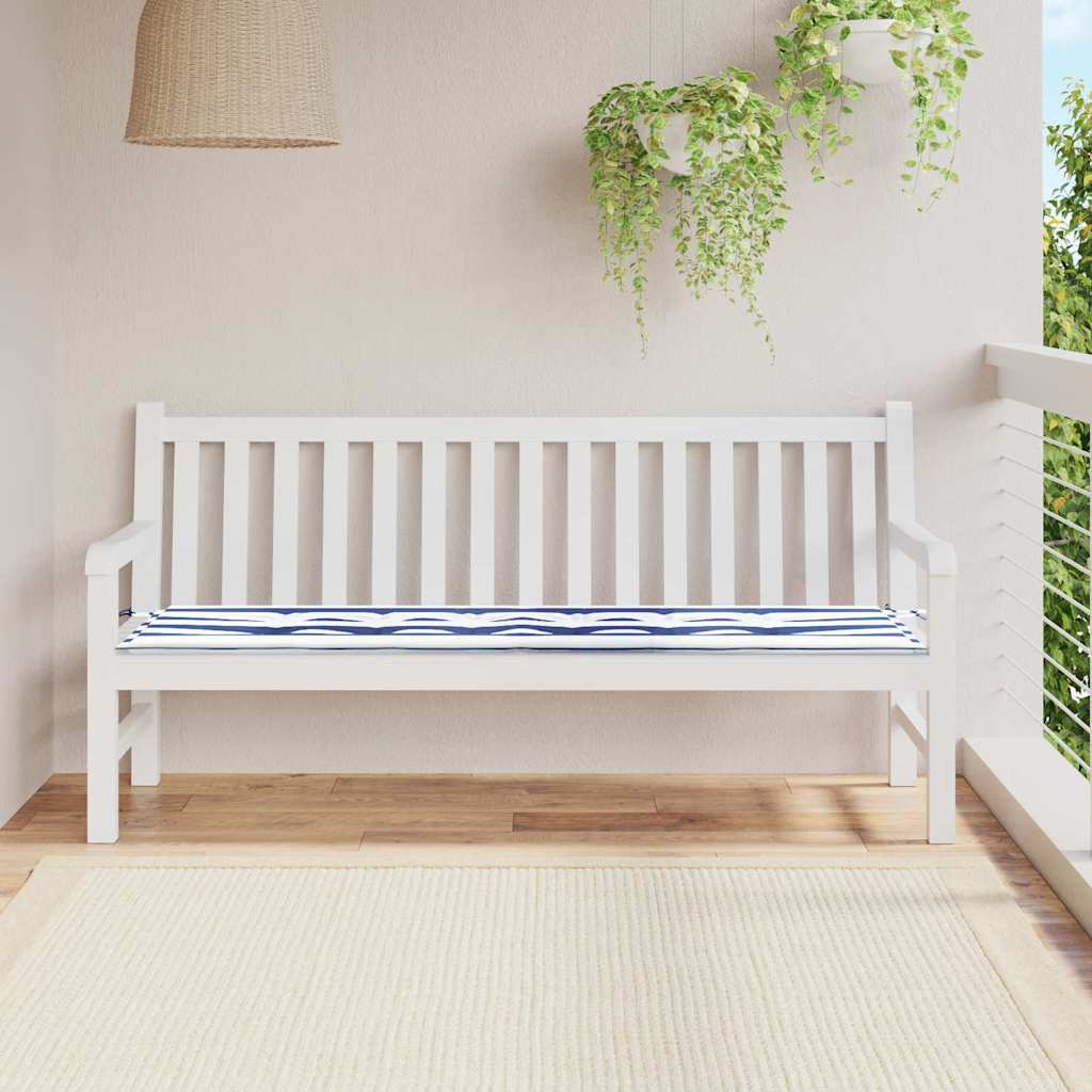 Vidaxx coussin de canapé rayé diamant noir 150 x 50 x 3 cm tissu oxford
