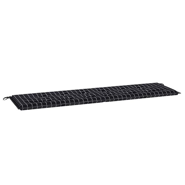 Vidaxx coussin de canapé à carreaux diamant noir 150 x 50 x 3 cm tissu oxford