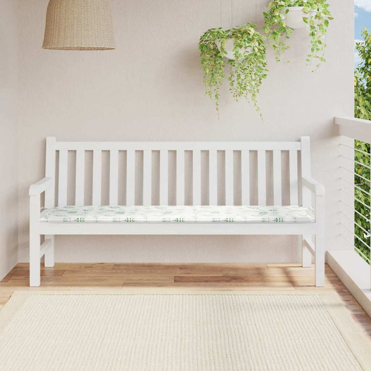 VidaXL coussin de canapé motif feuille 150 x 50 x 3 cm tissu oxford