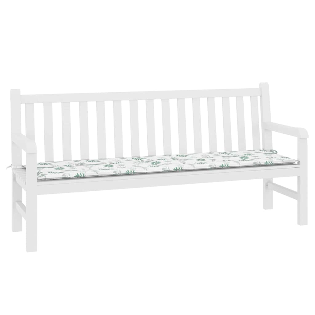VidaXL coussin de canapé motif feuille 150 x 50 x 3 cm tissu oxford