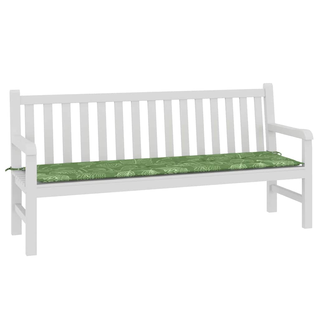 VidaXL coussin de canapé motif feuille 150 x 50 x 3 cm tissu oxford