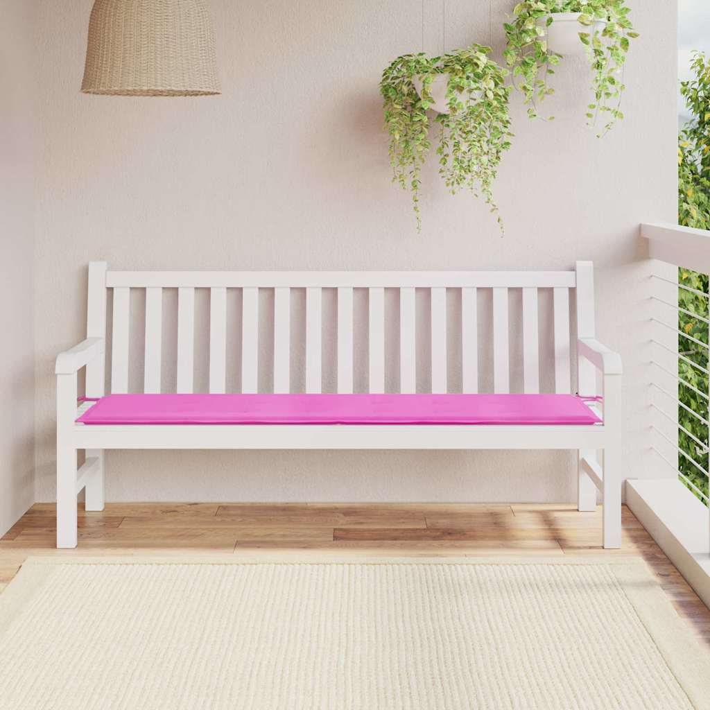 Vidaxx coussin de canapé uni rose 150 x 50 x 3 cm tissu oxford