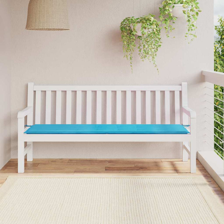 Vidaxx coussin de canapé uni turquoise 150 x 50 x 3 cm tissu oxford