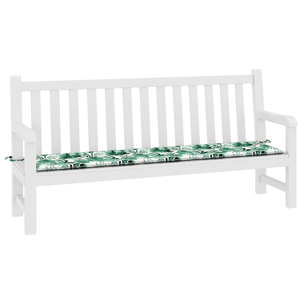 VidaXL coussin de canapé motif feuille 200 x 50 x 3 cm tissu oxford