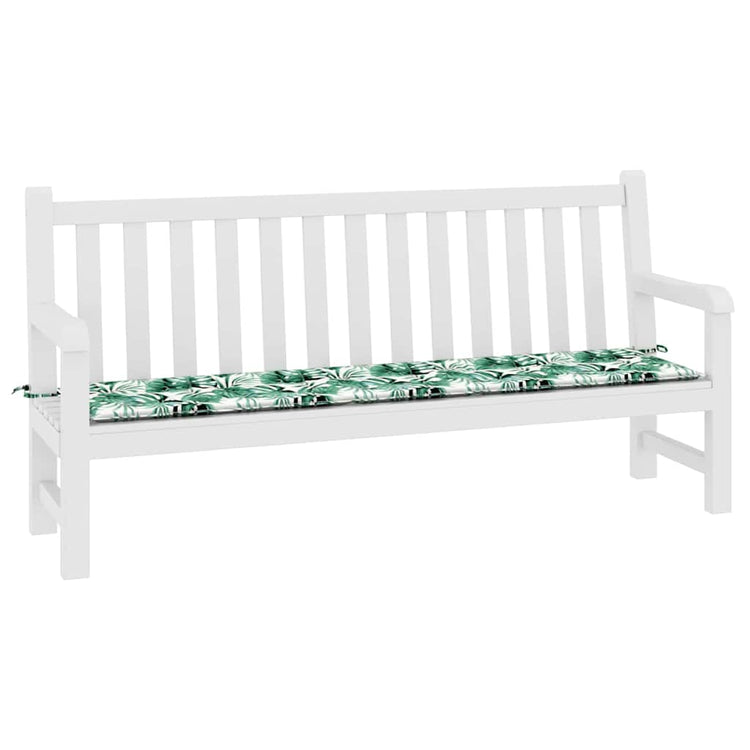 VidaXL coussin de canapé motif feuille 200 x 50 x 3 cm tissu oxford