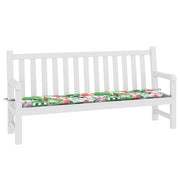 Vidaxl jardin banc coussin 200x50x3 cm tissu multi-colorant - afbeelding 3