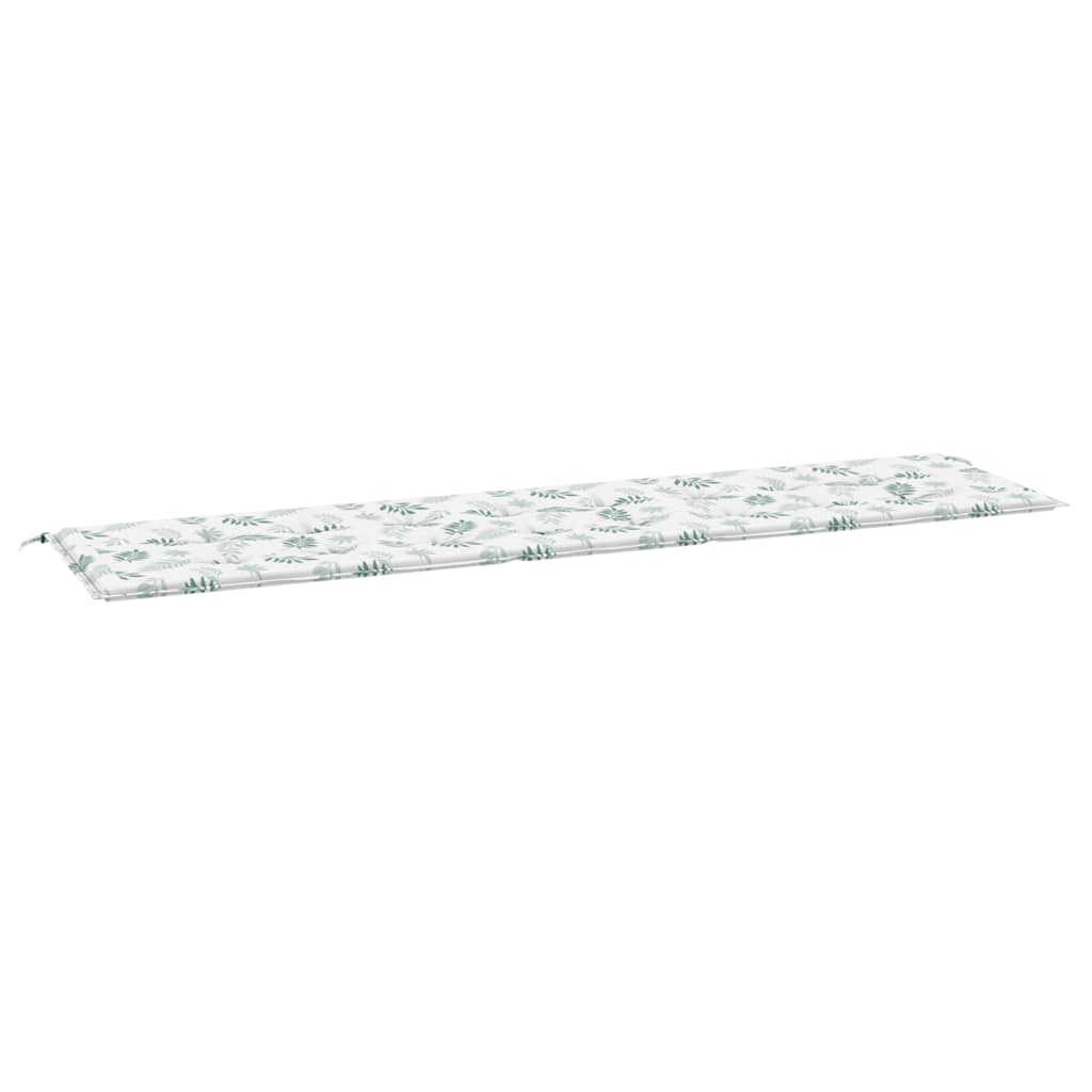 Vidaxl Garden Banc Cushion Leaf Modèle 200x50x3 cm Tissu